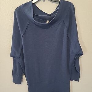 Free People Blue Blouse